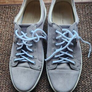 ECCO Shoes Womens 10-10.5 US (41 EU) Soft Sneakers Taupe Leather Comfort